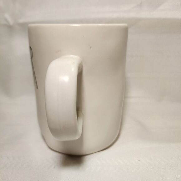 Rae Dunn by Magenta Mug JITTER BUG Coffee Tea Farmhouse Decor Dimple White Cup - Picture 4 of 16